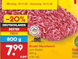 Rinder-Hackfleisch im Netto Marken-Discount Prospekt Rinder-Hackfleisch von Gut Ponholz im aktuellen Netto Marken-Discount Prospekt für 7,99 €