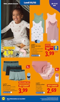 Promotion Culotte dans le prospectus Lidl, valable du 29/01/2026 au 04/02/2026 Promo Culotte dans le catalogue Lidl du moment à la page 56