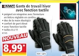 Promo Gants de travail hiver avec fonction tactile noir/gris à 8,99 € dans le catalogue Norma à Strasbourg