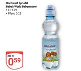 Baby’s World Babywasser im Angebot bei GLOBUS in Neubrandenburg Baby’s World Babywasser Angebote von Hochwald Sprudel bei GLOBUS Neubrandenburg für 0,59 €