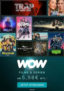 Aktueller WOW Prospekt "Filme und Serien ab 5,98€ mtl." Seite 1 von 1 Seite für Wittlich