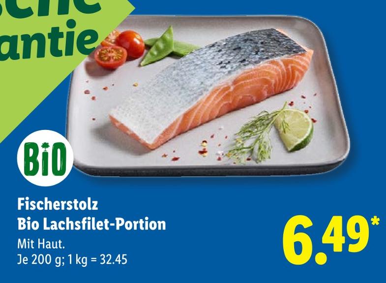 Bio Lachsfilet-Portion