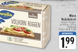 Knäckebrot Vollkorn Roggen im Angebot bei EDEKA in Köln Knäckebrot Vollkorn Roggen Angebote von Wasa bei EDEKA Köln für 1,99 €