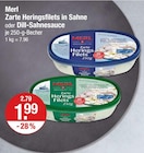Zarte Heringsfilets in Sahne von Merl im aktuellen V-Markt Prospekt für 1,99 €