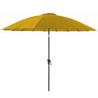 Parasol pagode à manivelle en aluminium et toile polyester jaune curry - diamètre 300 cm - BOTANIC® - Botanic à Versailles Parasol pagode à manivelle en aluminium et toile polyester jaune curry - diamètre 300 cm - BOTANIC® en promo chez Botanic Versailles à 89,99 €