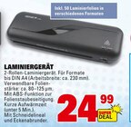 LAMINIERGERÄT Angebote bei E center Wiesbaden für 24,99 €