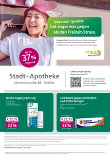 mea - meine apotheke Prospekt der Woche "Unsere Mai-Angebote" Seite 1, 01.05.2025 bis 31.05.2025 für Marienberg Aktueller mea - meine apotheke Prospekt "Unsere Mai-Angebote" Seite 1 von 4 Seiten für Marienberg