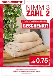 Woolworth Handtuch im Prospekt Woolworth Handtuch im Prospekt