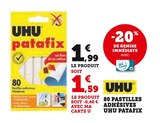 Patafix 80 pastilles adhésives - UHU dans le catalogue Super U
