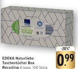 Naturliebe Taschentücher Box im Angebot bei E center in Reutlingen Naturliebe Taschentücher Box Angebote von EDEKA bei E center Reutlingen für 0,99 €