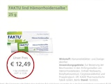 FAKTU lind Hämorrhoidensalbe bei LINDA Partnerapotheke im Prospekt "" für 12,49 €