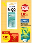 Calculatrice scientifique FX92 Collège - Casio en promo chez Hyper U Calculatrice scientifique FX92 Collège - Casio dans le catalogue Hyper U