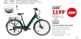 VELO ELECTRIQUE TVT E-URBAN - Hyper U à Mulhouse VELO ELECTRIQUE TVT E-URBAN en promo chez Hyper U Mulhouse à 1 199,00 €