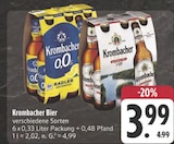 0.0 Radler Angebote von Krombacher bei EDEKA Altenburg für 3,99 €