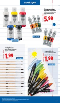 Promotion Stylo effaçable dans le prospectus Lidl, valable du 07/08/2025 au 13/08/2025 Promo Stylo effaçable dans le catalogue Lidl du moment à la page 55