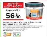 Sous-couche plaques de plâtre - DULUX VALENTINE - Leroy Merlin à Antibes Sous-couche plaques de plâtre - DULUX VALENTINE en promo chez Leroy Merlin Antibes à 56,90 €