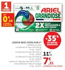 Lessive ariel pods 4 en 1 en promo chez Super U Mérignac à 7,31 €