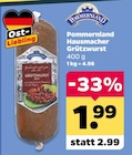 Pommernland Hausmacher Grützwurst im Angebot bei Netto mit dem Scottie in Cottbus Pommernland Hausmacher Grützwurst Angebote von BORNHEIMWALD bei Netto mit dem Scottie Cottbus für 1,99 €