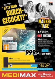 MEDIMAX Prospekt für Lüneburg mit 8 Seiten MEDIMAX Prospekt für Lüneburg: "MARKEN TAGE", 8 Seiten, 05.08.2022 - 12.08.2022