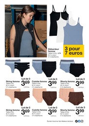 Prix et réduction Lingerie Femme dans le prospectus Zeeman en cours Offre Lingerie Femme dans le catalogue Zeeman du moment à la page 19
