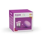 Ampoules connectées Philips Hue Pack Réequipement Philips Hue Ambiance blanc et couleur et Philips Hue Go - Philips Hue en promo chez Darty Saint-Ouen à 119,99 €