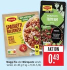 fix im Angebot bei Marktkauf in Rottenburg fix Angebote von Maggi bei Marktkauf Rottenburg für 0,49 €