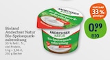 Bioland Andechser Natur Bio-Speisequarkzubereitung im Angebot bei tegut in Fürth Bioland Andechser Natur Bio-Speisequarkzubereitung Angebote von Andechser Natur bei tegut Fürth für 0,99 €