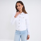 La Halle Langueux - Promo Veste en jean ajustée boutonnée denim blanc femme Promo Veste en jean ajustée boutonnée denim blanc femme à 25,99 € dans le catalogue La Halle à Langueux