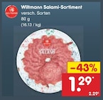 Salami-Sortiment im Netto Marken-Discount Prospekt Salami-Sortiment von Wiltmann im aktuellen Netto Marken-Discount Prospekt für 1,29 €