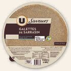 Galettes de sarrasin - U SAVEURS à 1,51 € dans le catalogue U Express