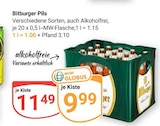 Pils im Angebot bei GLOBUS in Erftstadt Pils Angebote von Bitburger bei GLOBUS Erftstadt für 9,99 €