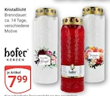 Kristalllicht im Angebot bei GLOBUS in Herne Kristalllicht Angebote von hofer KERZEN bei GLOBUS Herne für 7,99 €