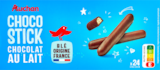 AUCHAN CHOCO STICK CHOCOLAT LAIT - AUCHAN en promo chez Auchan Hypermarché AUCHAN CHOCO STICK CHOCOLAT LAIT - AUCHAN dans le catalogue Auchan Hypermarché