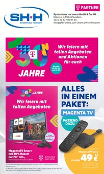 Systemhaus Hartmann Prospekt 30 JAHRE mit 12 Seiten