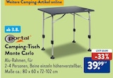 Camping-Tisch Monte Carlo im Angebot bei ALDI SÜD in Düren Camping-Tisch Monte Carlo Angebote von Portal bei ALDI SÜD Düren für 39,99 €