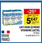 Lait demi-écrémé vitaminé - Lactel - Supeco à Rouen Lait demi-écrémé vitaminé - Lactel en promo chez Supeco Rouen à 5,47 €