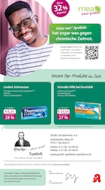 mea - meine apotheke Apotheke Prospekt der aktuellen Woche mit 4 Seiten, gültig von 01.06.2025 bis 30.06.2025, in Heede und Umgebung Aktueller mea - meine apotheke Apotheke Prospekt in Heede und Umgebung, "Unsere Juni-Angebote" mit 4 Seiten, 01.06.2025 - 30.06.2025