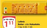Butterkeks Angebote von Leibniz bei GLOBUS Rostock für 1,11 €