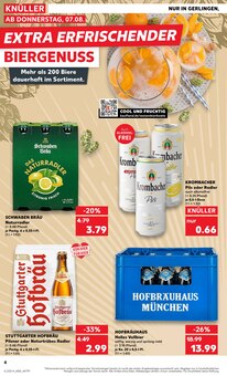 Krombacher im Kaufland Prospekt "EXTRA-ANGEBOTE" mit 8 Seiten (Esslingen (Neckar))
