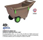 Chariot de jardin 140 L - EDA - E.Leclerc Chariot de jardin 140 L - EDA à 49,50 € dans le catalogue E.Leclerc