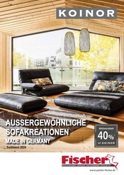 Aktueller Polstermöbel Fischer Möbel & Einrichtung Prospekt in Freilassing und Umgebung, "Außergewöhnliche Sofakreationen" mit 30 Seiten, 21.12.2025 - 28.12.2025