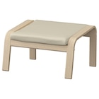 Hocker Eichenfurnier weiß lasiert/Glose elfenbeinweiß Glose elfenbeinweiß Angebote von POÄNG bei IKEA Siegburg für 72,00 €