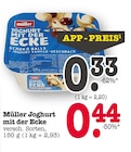 Joghurt mit der Ecke Angebote von Müller bei E center Karlsruhe für 0,33 €