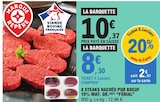 8 steaks hachés pur boeuf 15% mat. Gr. 'férial' dans le catalogue E.Leclerc