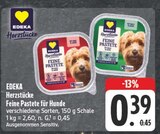 Herzstücke Feine Pastete für Hunde Angebote von EDEKA bei EDEKA Hof für 0,39 €