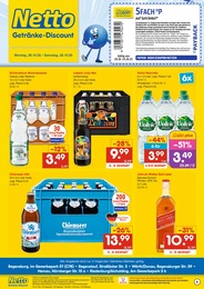 Netto Marken-Discount Prospekt für Regenstauf mit 2 Seiten Netto Marken-Discount Prospekt für Regenstauf: "DER ORT, AN DEM DU IMMER AUSGEZEICHNETE PREISE FINDEST.", 2 Seiten, 20.10.2025 - 25.10.2025