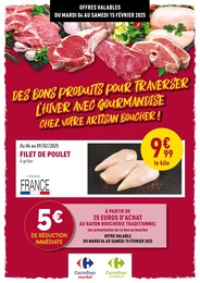 Prospectus Supermarchés Rayon Boucherie Carrefour en cours, Des bons produits pour traverser l'hiver avec gourmandise chez votre artisan boucher !, 7 pages, 04/02/2025 - 15/02/2025 Catalogue Supermarchés Rayon Boucherie Carrefour en cours à Marseille et alentours, Des bons produits pour traverser l'hiver avec gourmandise chez votre artisan boucher !, 7 pages, 04/02/2025 - 15/02/2025