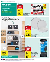 Prix et réduction Vaisselle dans le prospectus Carrefour Market en cours Offre Vaisselle dans le catalogue Carrefour Market du moment à la page 50