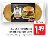 Brioche Burger Buns Angebote von EDEKA Herzstücke bei EDEKA Wiesbaden für 1,49 €