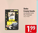 Sheba Creamy Snacks im Angebot bei famila Nordost in Norderstedt Sheba Creamy Snacks Angebote bei famila Nordost Norderstedt für 1,99 €